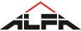 Alfa střechy - logo